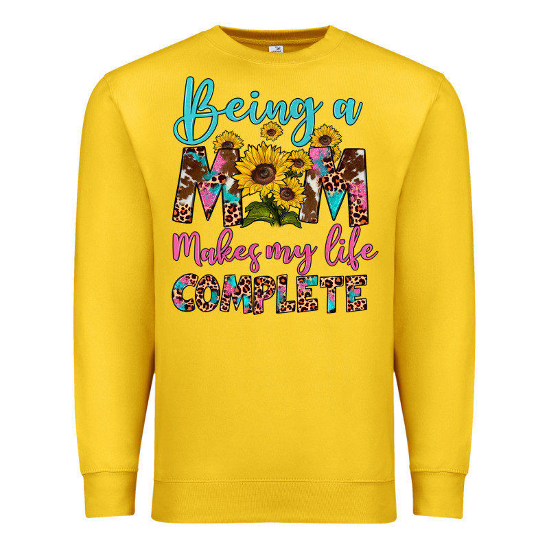 Being A Mom Makes My Life Complete Premium Sweatshirt by Artiststas | Teevron