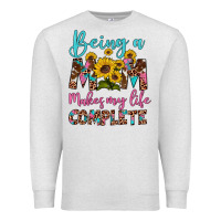 Oatmeal Heather being a mom makes my life complete Premium Sweatshirt - Artiststas