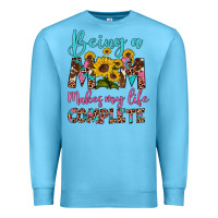 Ocean Blue being a mom makes my life complete Premium Sweatshirt - Artiststas