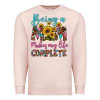 Pale Pink being a mom makes my life complete Premium Sweatshirt - Artiststas