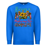 True Royal being a mom makes my life complete Premium Sweatshirt - Artiststas