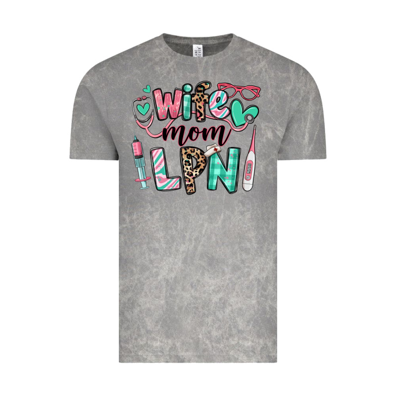 Wife Mom Lpn Licensed Practical Nurse Vintage Tee by RanaPortraitStore | Teevron