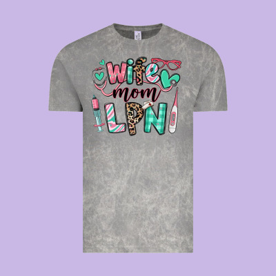 Vintage Tee wife mom lpn licensed practical nurse