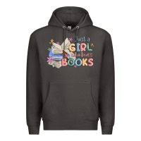 Smoke just a girl who loves books Premium Hoodie - MaliasSmallBusiness