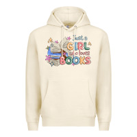 Tofu just a girl who loves books Premium Hoodie - MaliasSmallBusiness
