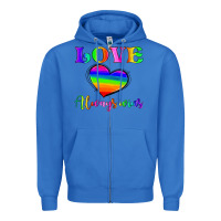 True Royal love always wins Zipper Hoodie - HRA Design Shop