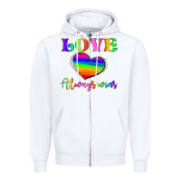 White love always wins Zipper Hoodie - HRA Design Shop