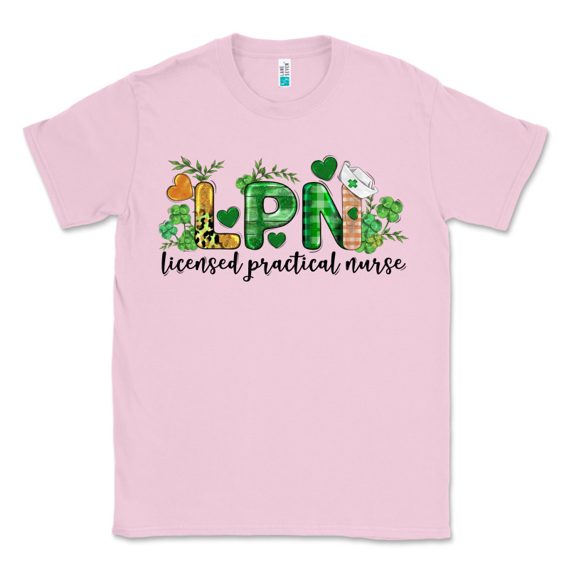 St. Patricks Day Registered Nurse Lpn Heart Classic Tee by BarkalooDesign | Teevron