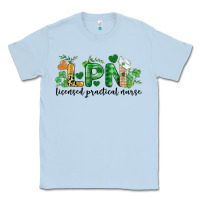 Dusty Blue st. patricks day registered nurse lpn heart Classic Tee - BarkalooDesign