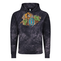 Cloud Black horseshoe leopard gemstone cactus patch Vintage Hoodie - AdoDesignShop