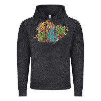 Vintage Black horseshoe leopard gemstone cactus patch Vintage Hoodie - AdoDesignShop