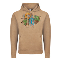 Vintage Coffee horseshoe leopard gemstone cactus patch Vintage Hoodie - AdoDesignShop