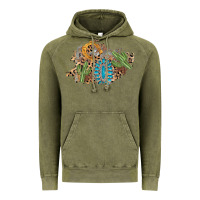 Vintage Olive horseshoe leopard gemstone cactus patch Vintage Hoodie - AdoDesignShop