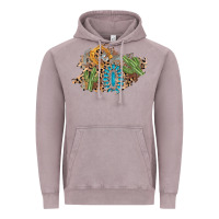 Vintage Zinc horseshoe leopard gemstone cactus patch Vintage Hoodie - AdoDesignShop