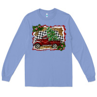 Colony Blue christmas truck with tree Long Sleeve Tee - RanaPortraitStore