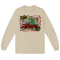 Mushroom christmas truck with tree Long Sleeve Tee - RanaPortraitStore