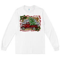 White christmas truck with tree Long Sleeve Tee - RanaPortraitStore