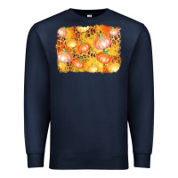 Navy fall pumpkin background Premium Sweatshirt - AdoDesignShop