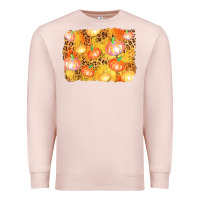 Pale Pink fall pumpkin background Premium Sweatshirt - AdoDesignShop