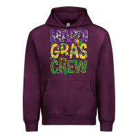 Mauve Wine Mardi Gras crew Urban Hoodie - BundleAndBundleShop