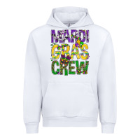 White Mardi Gras crew Urban Hoodie - BundleAndBundleShop