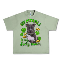 Oil Green St. Patrick's Day My Pitbull Is My Lucky Charm Urban Heavy Tee - RanaPortraitStore