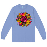 Colony Blue race  sunflower Long Sleeve Tee - Zillion Design Studio