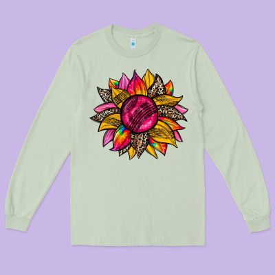 Race  Sunflower Long Sleeve Tee Designed By Zillion Design Studio
