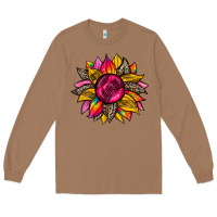 Toasted Coconut race  sunflower Long Sleeve Tee - Zillion Design Studio