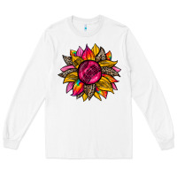 White race  sunflower Long Sleeve Tee - Zillion Design Studio
