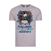 Vintage Zinc dental assistant messy bun Vintage Tee - BarkalooDesign