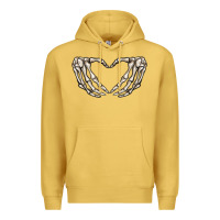 Antique Gold skeleton heart Premium Hoodie - MaliasSmallBusiness