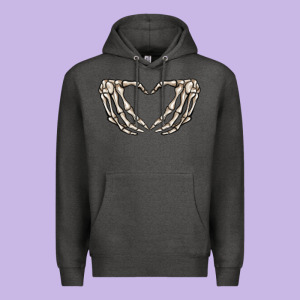 Skeleton Heart Premium Hoodie Designed By Maliassmallbusiness