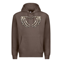 Coffee skeleton heart Premium Hoodie - MaliasSmallBusiness