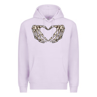 Lilac skeleton heart Premium Hoodie - MaliasSmallBusiness