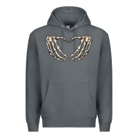 Rock skeleton heart Premium Hoodie - MaliasSmallBusiness
