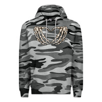 Slate Camo skeleton heart Premium Hoodie - MaliasSmallBusiness