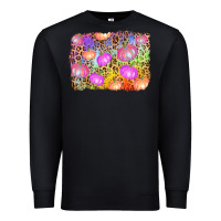 Black colourful pumpkin background Premium Sweatshirt - AdoDesignShop