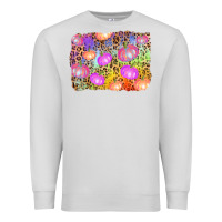 Dove Grey colourful pumpkin background Premium Sweatshirt - AdoDesignShop