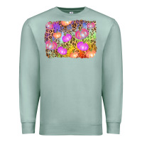 Seafoam colourful pumpkin background Premium Sweatshirt - AdoDesignShop