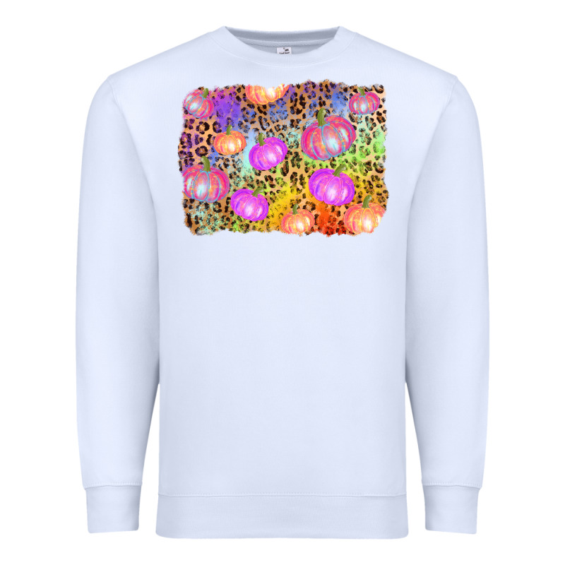 Colourful Pumpkin Background Premium Sweatshirt by AdoDesignShop | Teevron