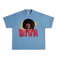 Pebble Blue diva Urban Heavy Tee - Zillion Design Studio
