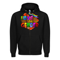 Black love has no gender Zipper Hoodie - HRA Design Shop