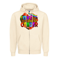 Sandshell love has no gender Zipper Hoodie - HRA Design Shop