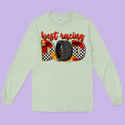 Best Racing Dad Long Sleeve Tee Designed By Zillion Design Studio