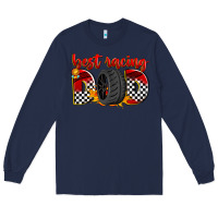 Navy best racing dad Long Sleeve Tee - Zillion Design Studio