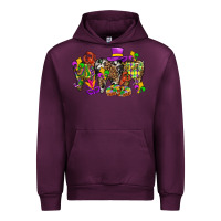 Mauve Wine mardi gras dental Urban Hoodie - BundleAndBundleShop