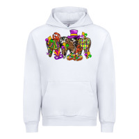 White mardi gras dental Urban Hoodie - BundleAndBundleShop