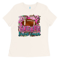 Bone tackle breast cancer Ladies Tee - AdoDesignShop