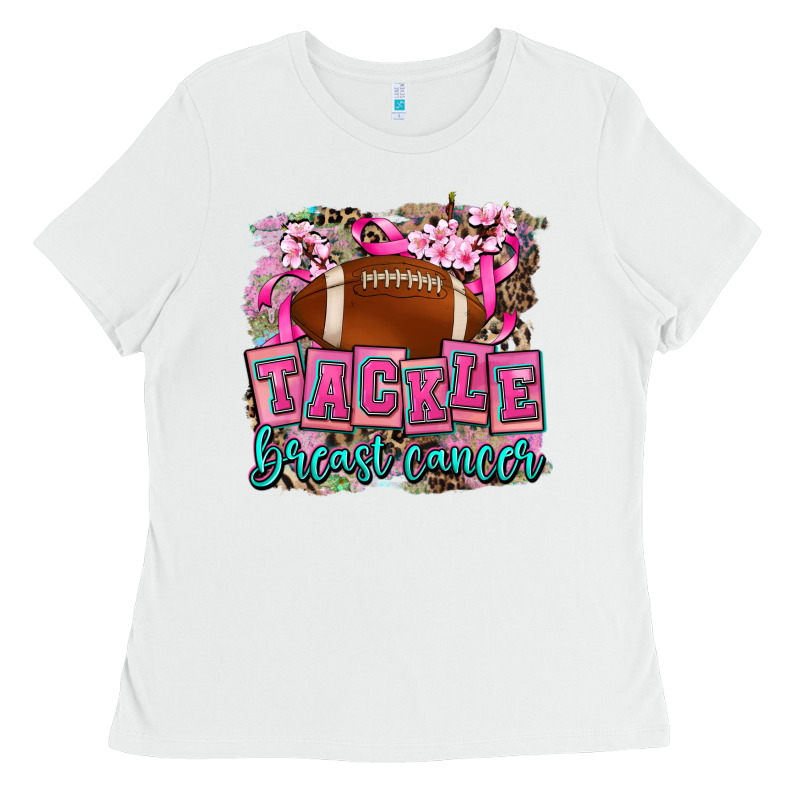 Tackle Breast Cancer Ladies Tee by AdoDesignShop | Teevron